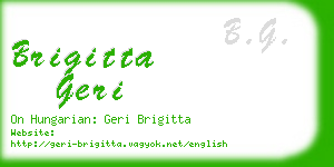 brigitta geri business card